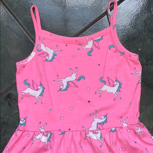 🦄Carter’s Neon Unicorn print Tank Dress - Picture 4 of 11